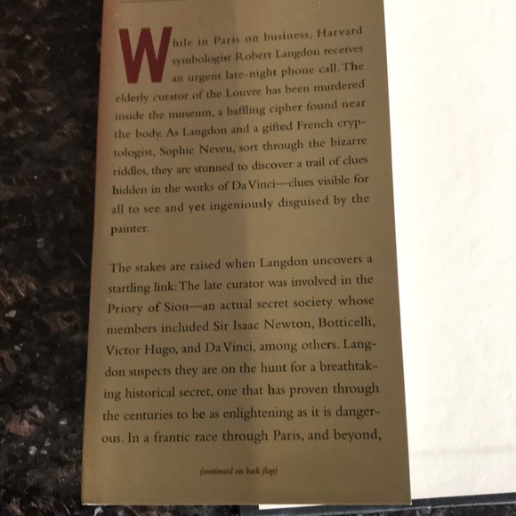 The Da Vinci Code book - Picture 3 of 4